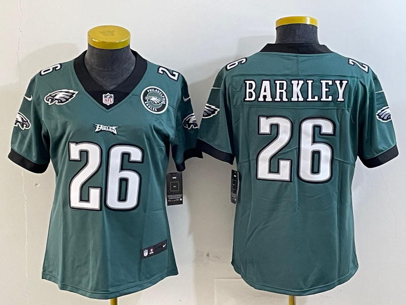 Youth Philadelphia Eagles #26 Barkley green 2025 Nike NFL jersey style 2->vancouver canucks->NHL Jersey